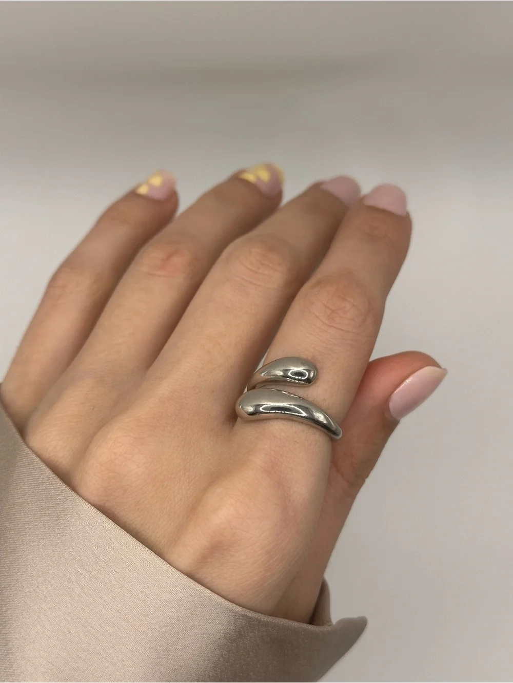 Silver Open Wave Ring